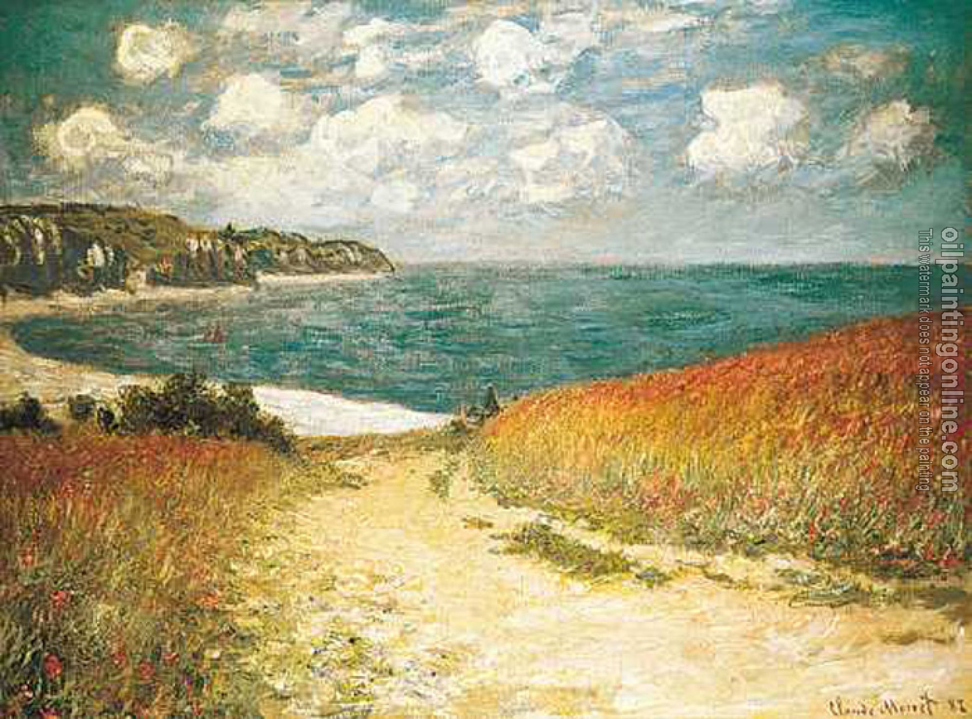 Monet, Claude Oscar - Path Through the Corn at Pourville